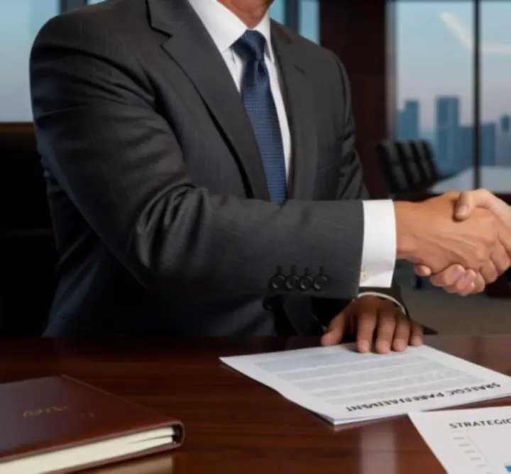 Handshake symbolising strategic data partnership